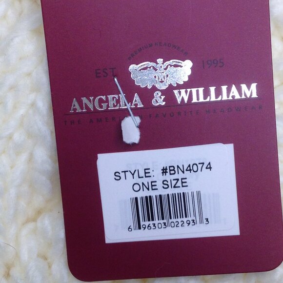 Angela & William Pom-Pom Beanie Lined One Size NWT - Picture 2 of 4